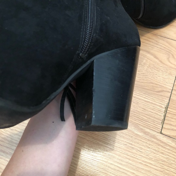 Black Suede Bootie - Picture 5 of 6